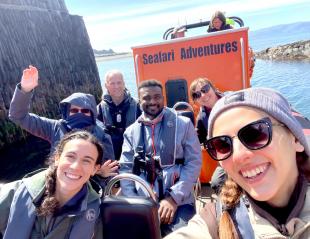 IDCORE students aboard the Seafari Adentures boat